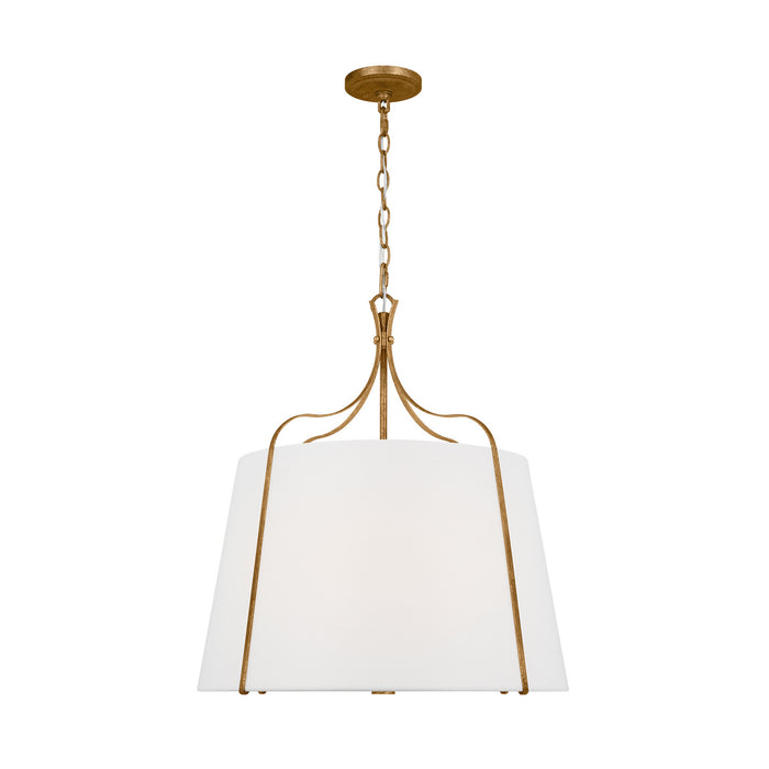 Visual Comfort Studio AP1264ADB Four Light Pendant, Antique Gild