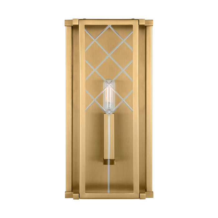 Visual Comfort Studio AW1161BBS One Light Wall Sconce, Burnished Brass