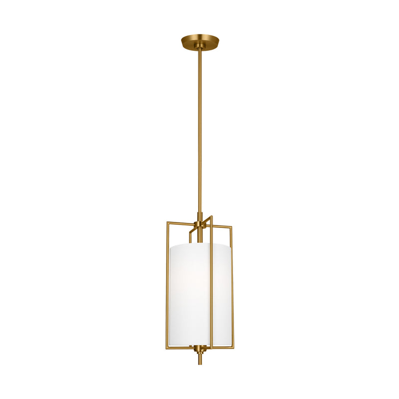 Visual Comfort Studio CP1401BBS One Light Pendant, Burnished Brass
