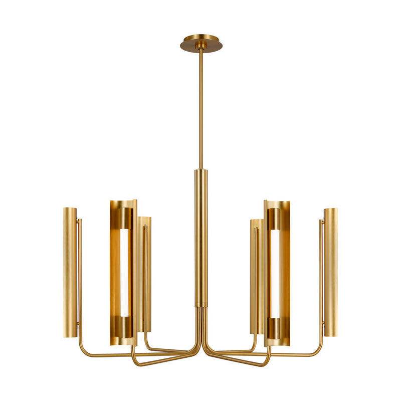 Visual Comfort Studio KC1076BBS LED Chandelier, Burnished Brass