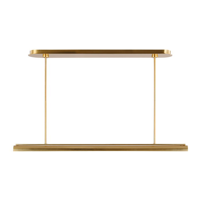 Visual Comfort Studio KC1091BBS LED Linear Chandelier, Burnished Brass