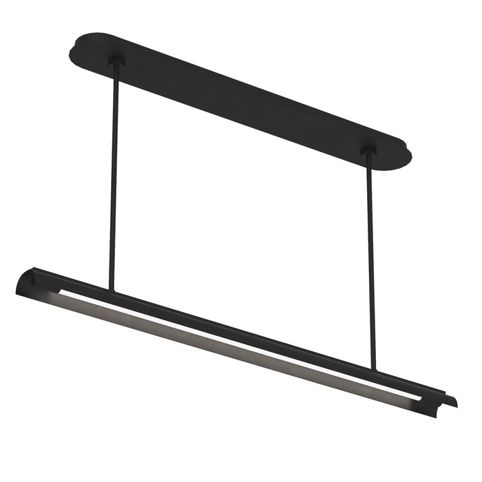 Visual Comfort Studio KC1091MBK LED Linear Chandelier, Midnight Black