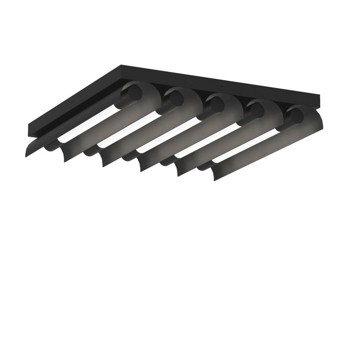 Visual Comfort Studio KF1095MBK LED Flush Mount, Midnight Black