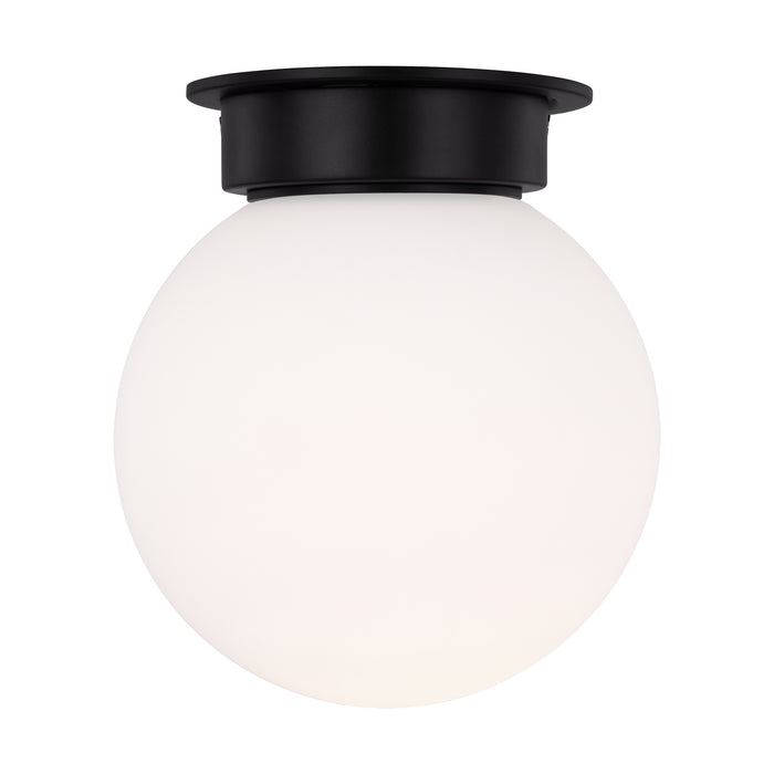 Visual Comfort Studio KF1101MBK One Light Flush Mount, Midnight Black
