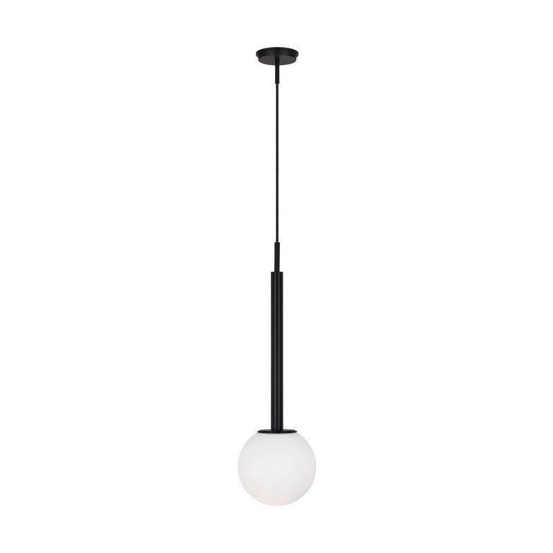 Visual Comfort Studio KP1141MBK One Light Pendant, Midnight Black