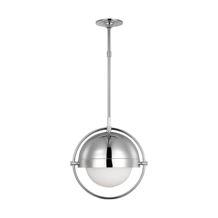 Visual Comfort Studio TP1101PN One Light Pendant, Polished Nickel