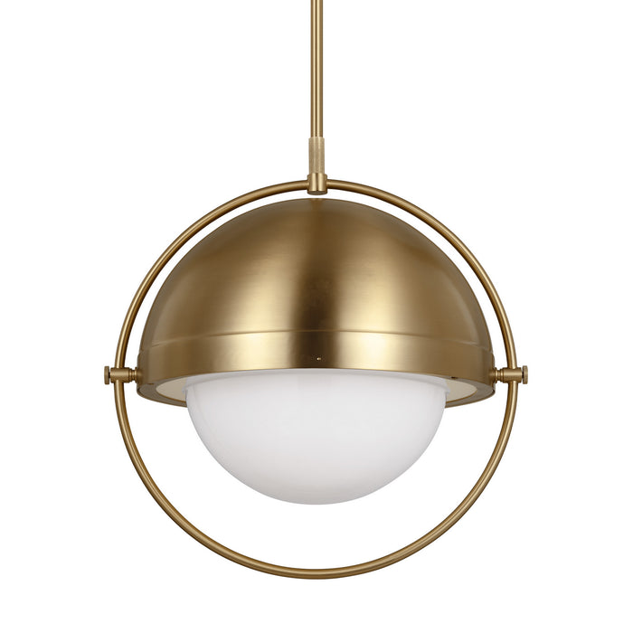 Visual Comfort Studio TP1111BBS One Light Pendant, Burnished Brass