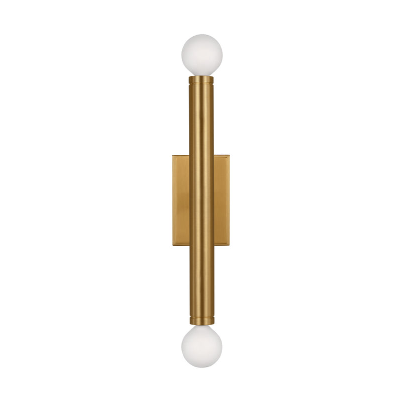 Visual Comfort Studio TW1122BBS Two Light Wall Sconce, Burnished Brass