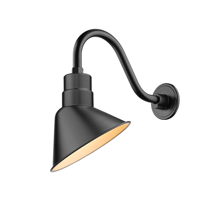 Millennium UA10-SBL One Light Angle Shade, Satin Black