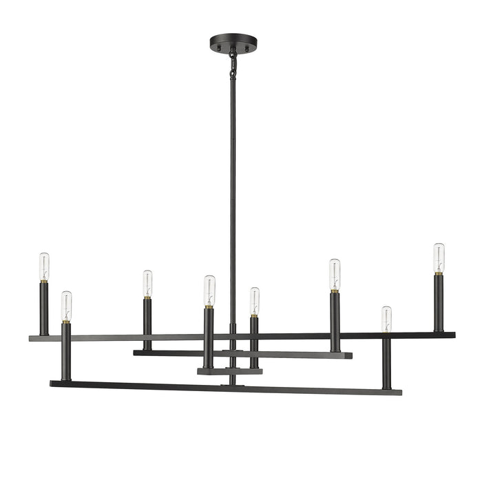 Acclaim Lighting IN20026BK Eight Light Chandelier, Black
