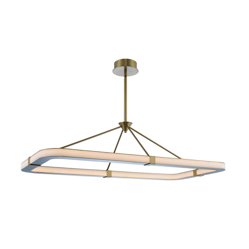 Kalco 509961WB LED Island Pendant, Winter Brass