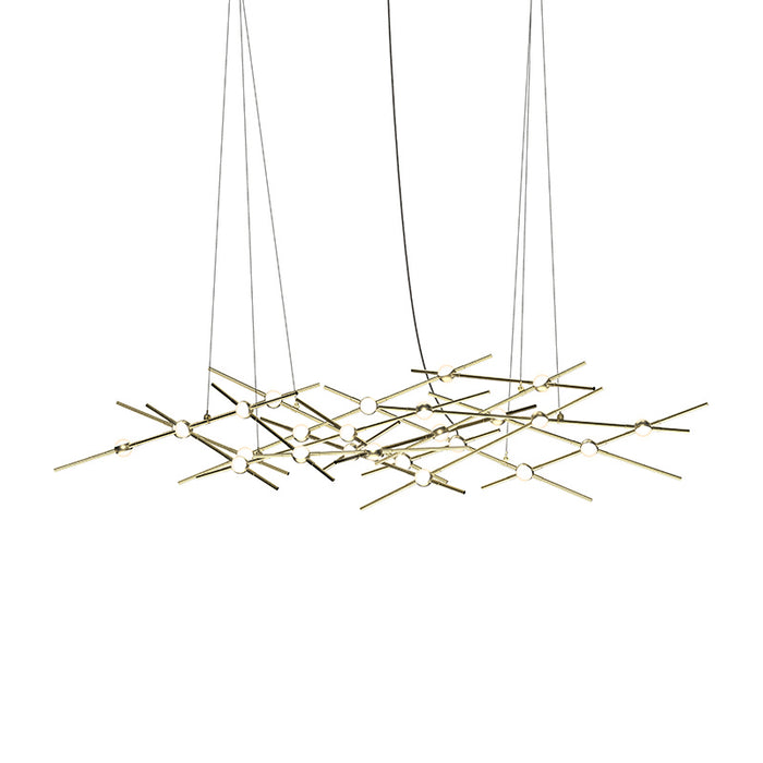 Sonneman 2155.38W LED Lantern, Satin Brass