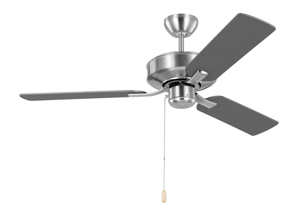 Generation Lighting 3LD48BS 48" Ceiling Fan, Brushed Steel