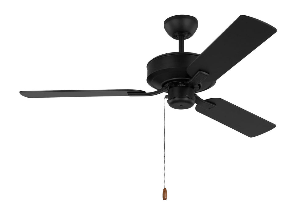 Generation Lighting 3LD48MBK 48" Ceiling Fan, Midnight Black