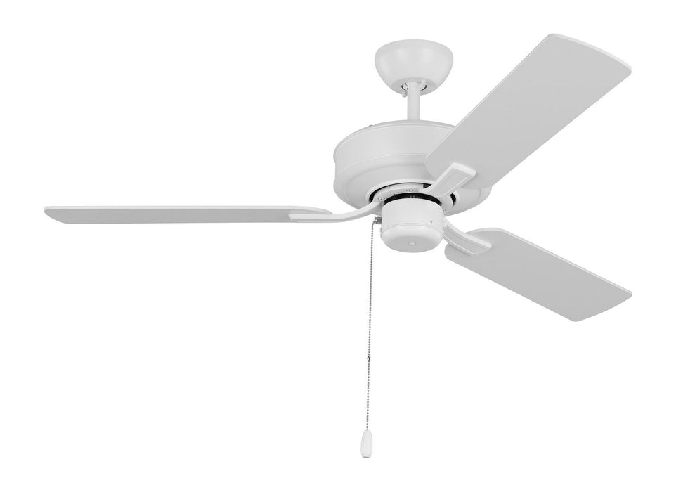Generation Lighting 3LD48RZW 48" Ceiling Fan, Matte White