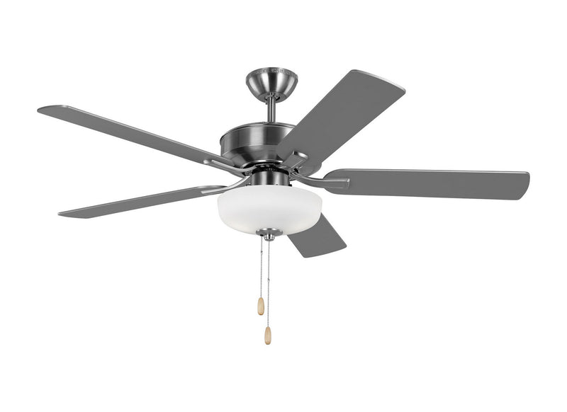 Generation Lighting 5LD52BSD 52" Ceiling Fan, Brushed Steel
