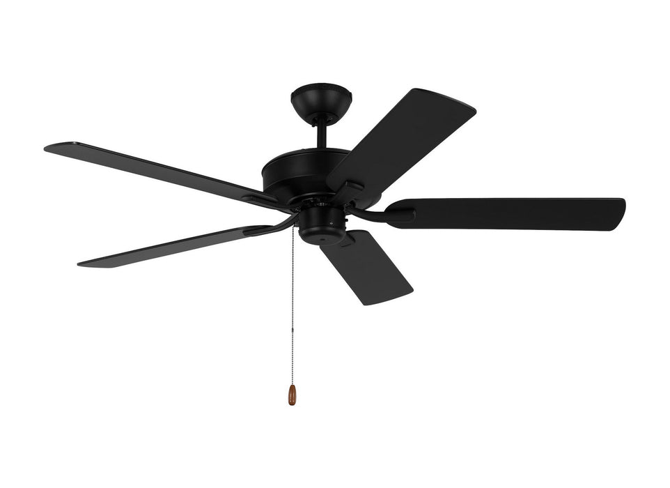 Generation Lighting 5LD52MBK 52" Ceiling Fan, Midnight Black