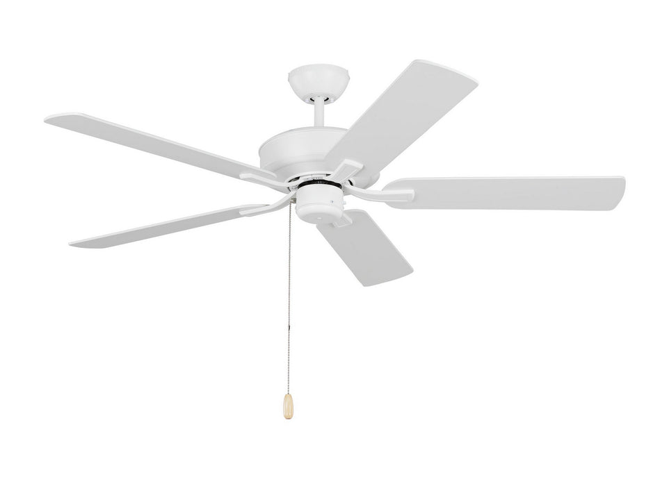 Generation Lighting 5LD52RZW 52" Ceiling Fan, Matte White