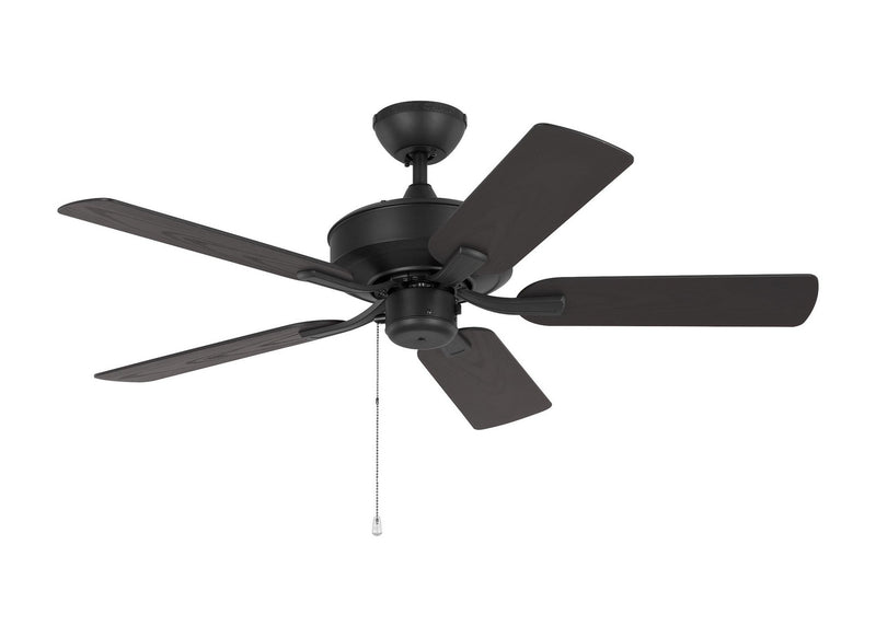Generation Lighting 5LDO44MBK 44" Ceiling Fan, Midnight Black