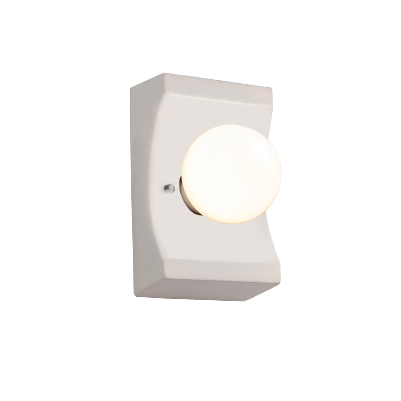 Justice Designs CER-3025-BIS One Light Wall Sconce, Bisque