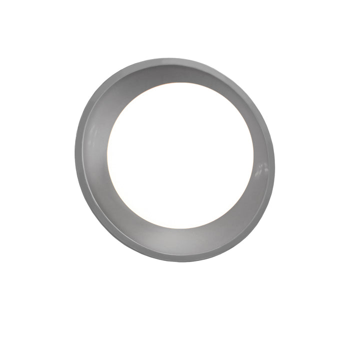 Justice Designs CER-3035-GRY One Light Wall Sconce, Gloss Grey