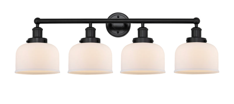 Innovations 616-4W-BK-G71 Four Light Bath Vanity, Matte Black