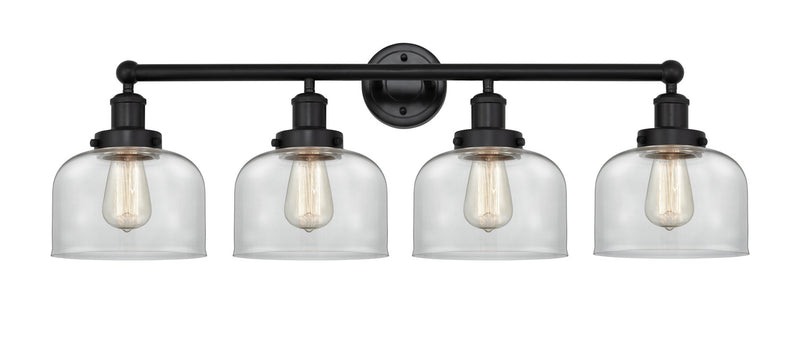 Innovations 616-4W-BK-G72 Four Light Bath Vanity, Matte Black