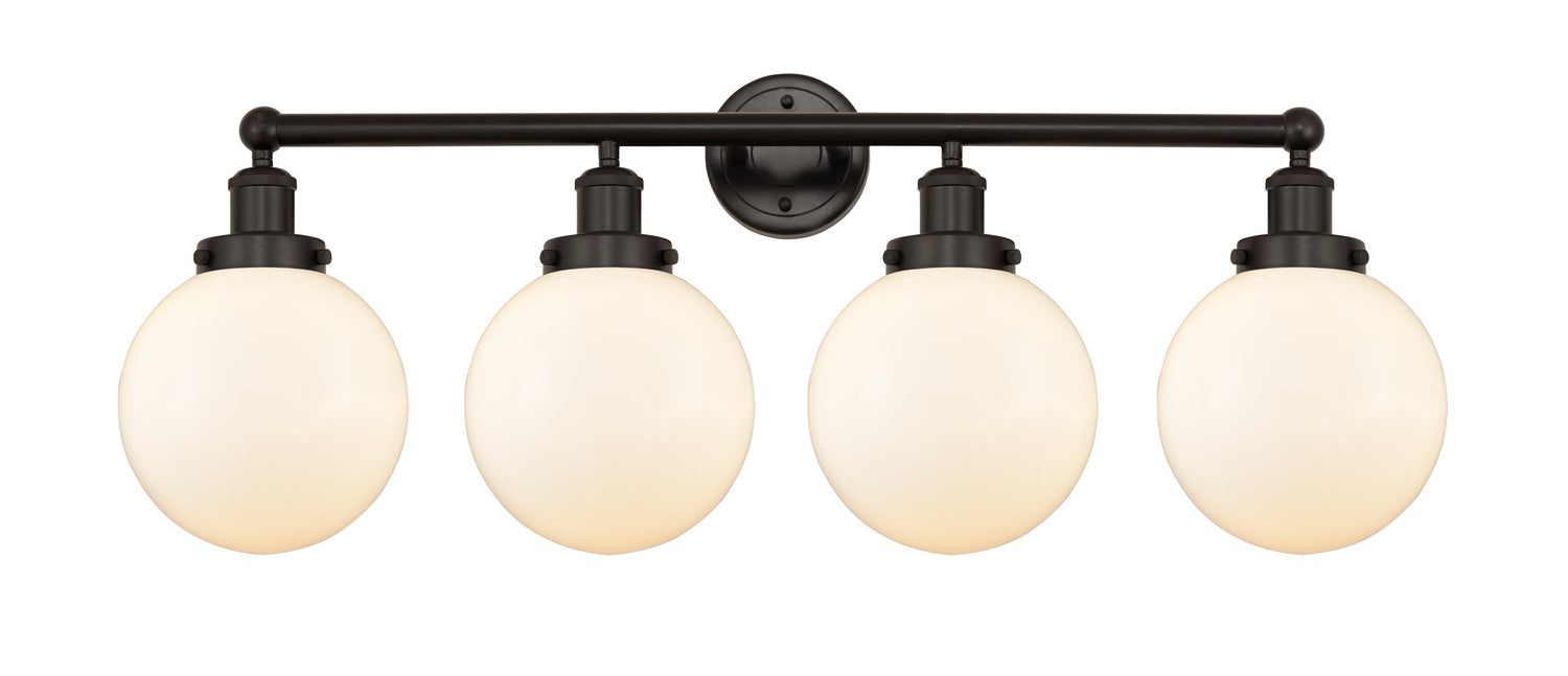 Innovations 616-4W-OB-G201-8 Four Light Bath Vanity, Oil Rubbed Bronze