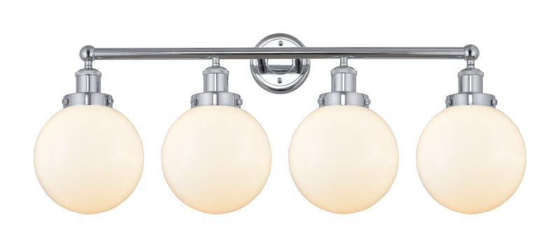Innovations 616-4W-PC-G201-8 Four Light Bath Vanity, Polished Chrome