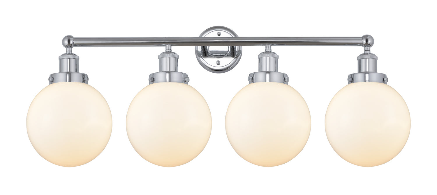 Innovations 616-4W-PC-G201-8 Four Light Bath Vanity, Polished Chrome