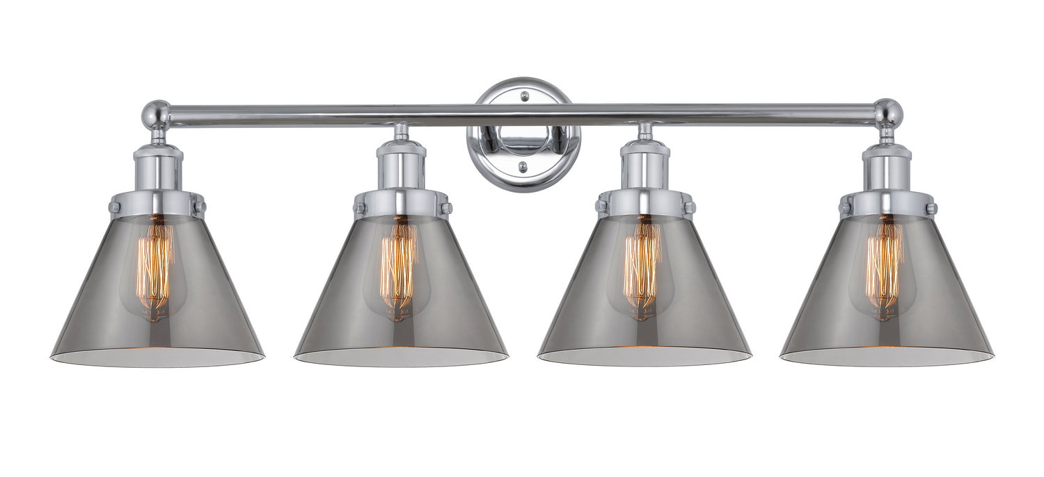 Innovations 616-4W-PC-G43 Four Light Bath Vanity, Polished Chrome