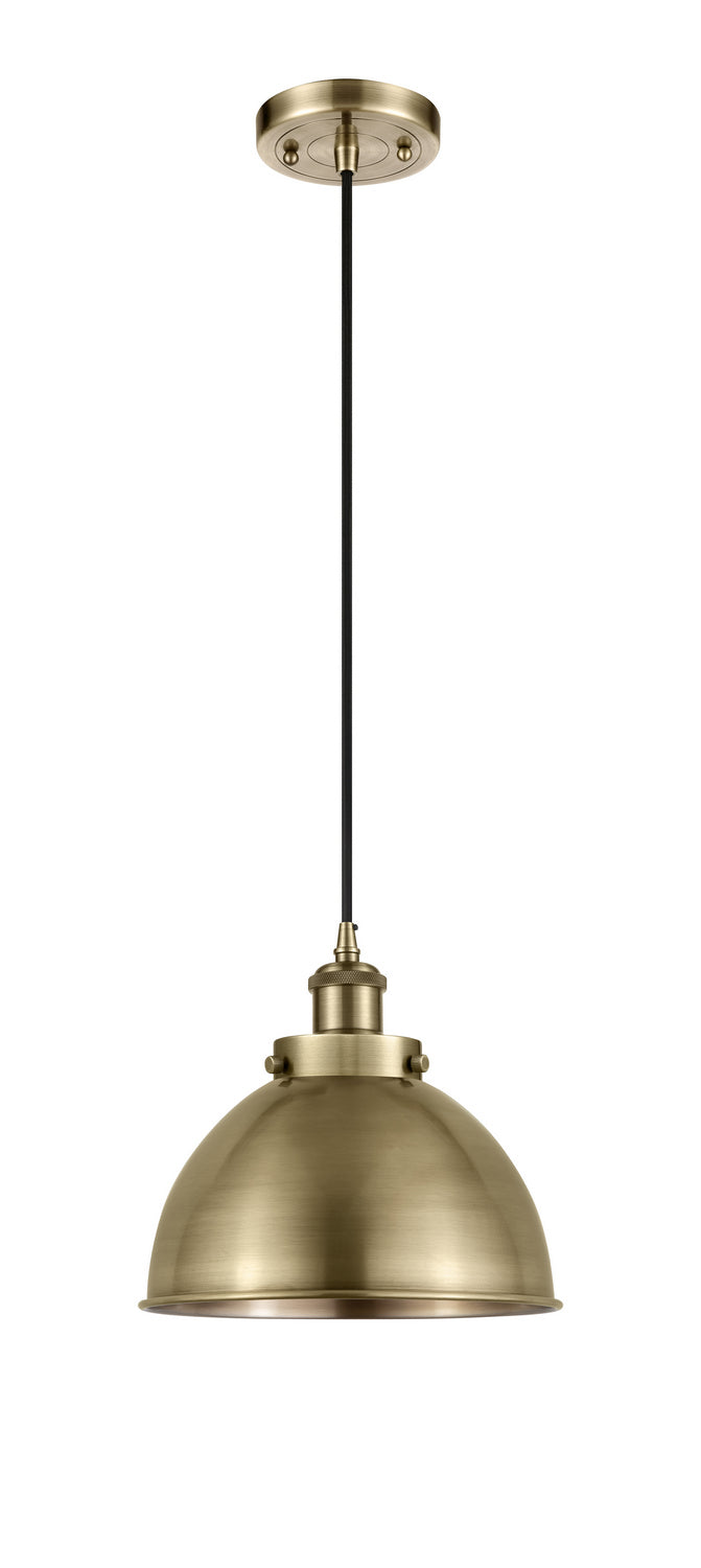 Innovations 916-1P-AB-MFD-10-AB One Light Mini Pendant, Antique Brass