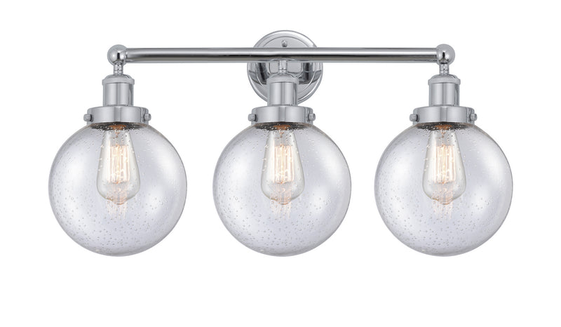 Innovations 616-3W-PC-G204-8 Three Light Bath Vanity, Polished Chrome