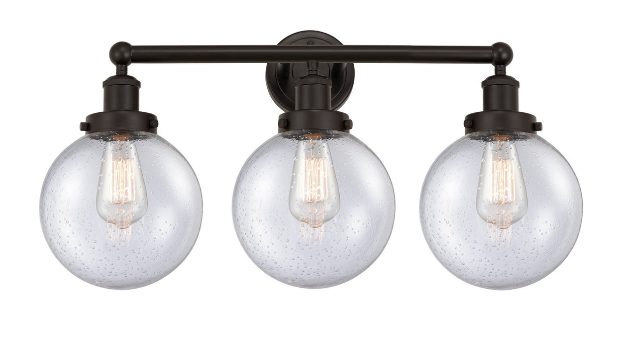 Innovations 616-3W-OB-G204-8 Three Light Bath Vanity, Oil Rubbed Bronze
