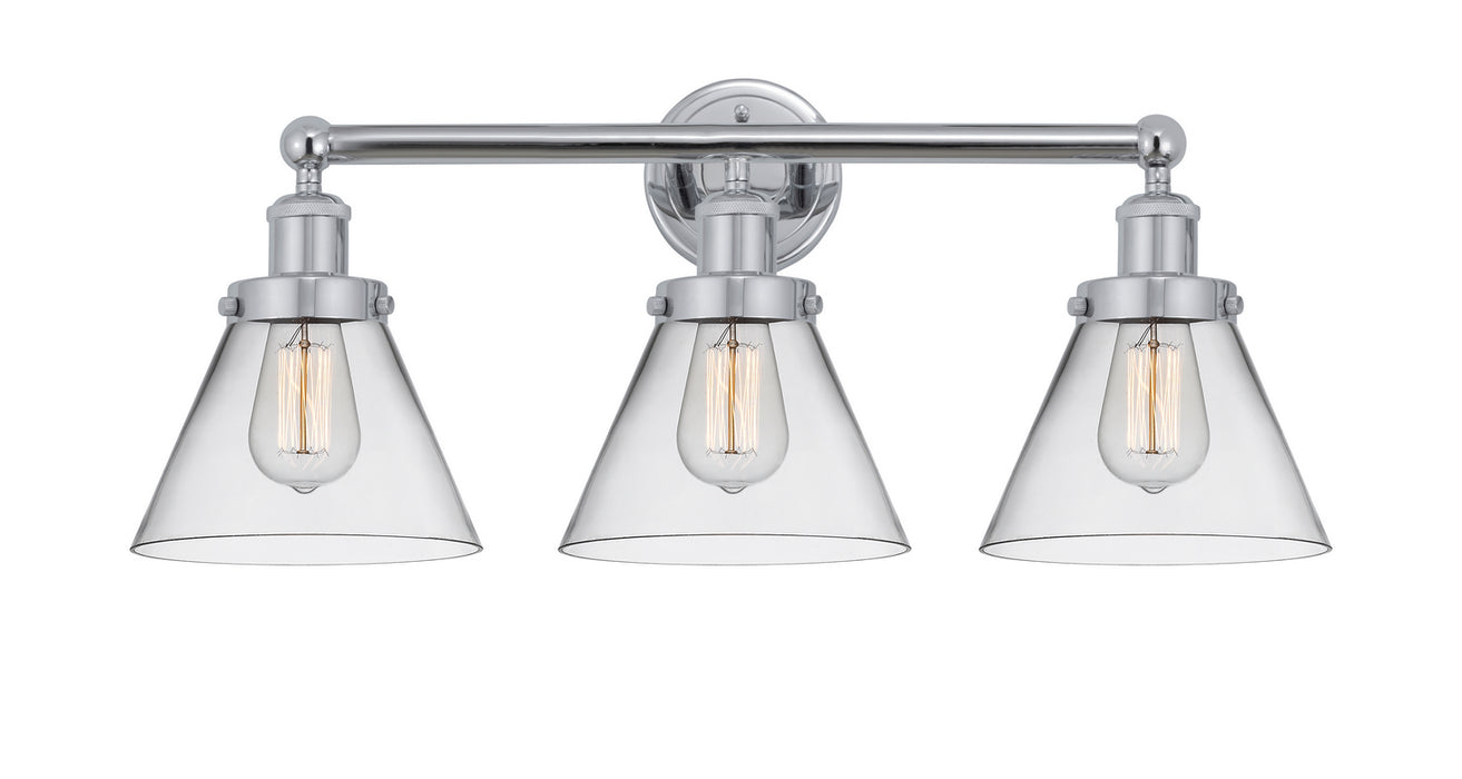 Innovations 616-3W-PC-G42 Three Light Bath Vanity, Polished Chrome