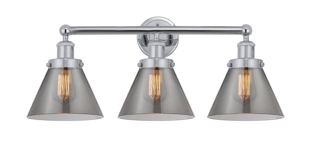Innovations 616-3W-PC-G43 Three Light Bath Vanity, Polished Chrome