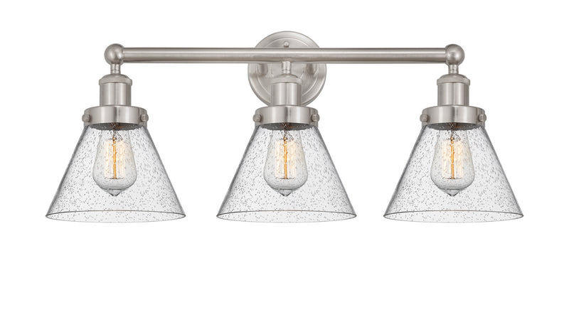 Innovations 616-3W-SN-G44 Three Light Bath Vanity, Brushed Satin Nickel