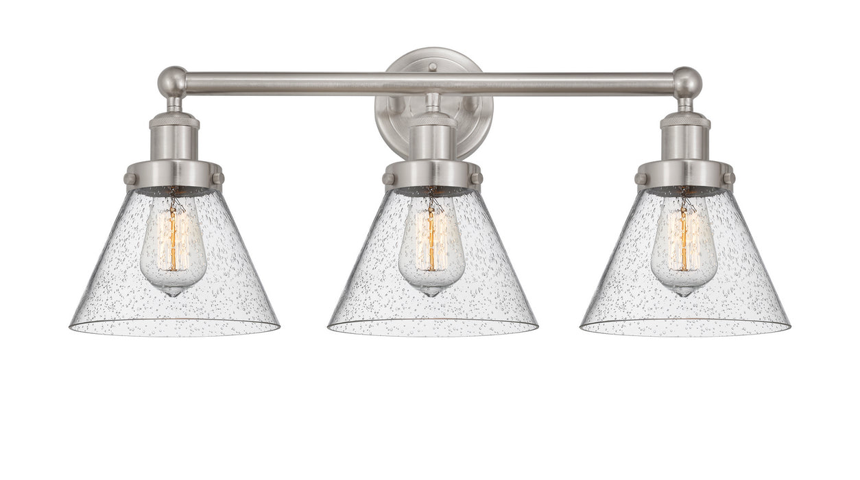 Innovations 616-3W-SN-G44 Three Light Bath Vanity, Brushed Satin Nickel