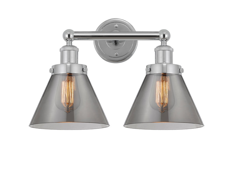 Innovations 616-2W-PC-G43 Two Light Bath Vanity, Polished Chrome