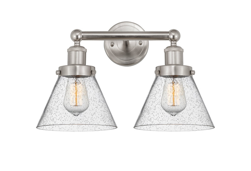 Innovations 616-2W-SN-G44 Two Light Bath Vanity, Brushed Satin Nickel