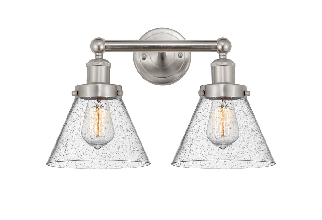 Innovations 616-2W-SN-G44 Two Light Bath Vanity, Brushed Satin Nickel