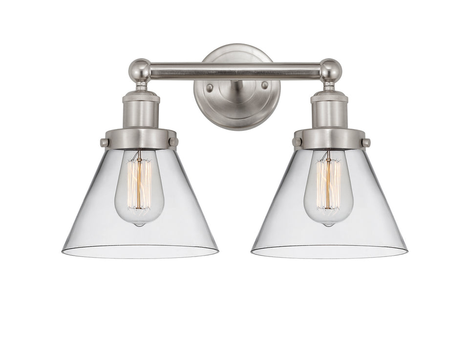 Innovations 616-2W-SN-G42 Two Light Bath Vanity, Brushed Satin Nickel