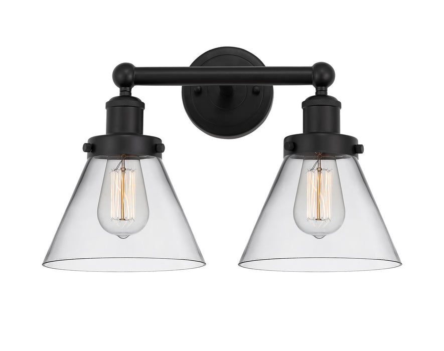 Innovations 616-2W-BK-G42 Two Light Bath Vanity, Matte Black