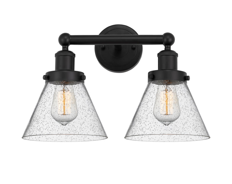 Innovations 616-2W-BK-G44 Two Light Bath Vanity, Matte Black