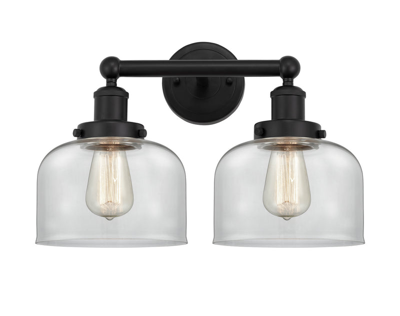 Innovations 616-2W-BK-G72 Two Light Bath Vanity, Matte Black