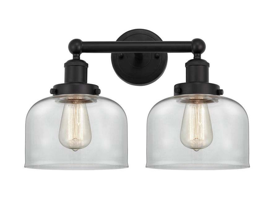 Innovations 616-2W-BK-G72 Two Light Bath Vanity, Matte Black
