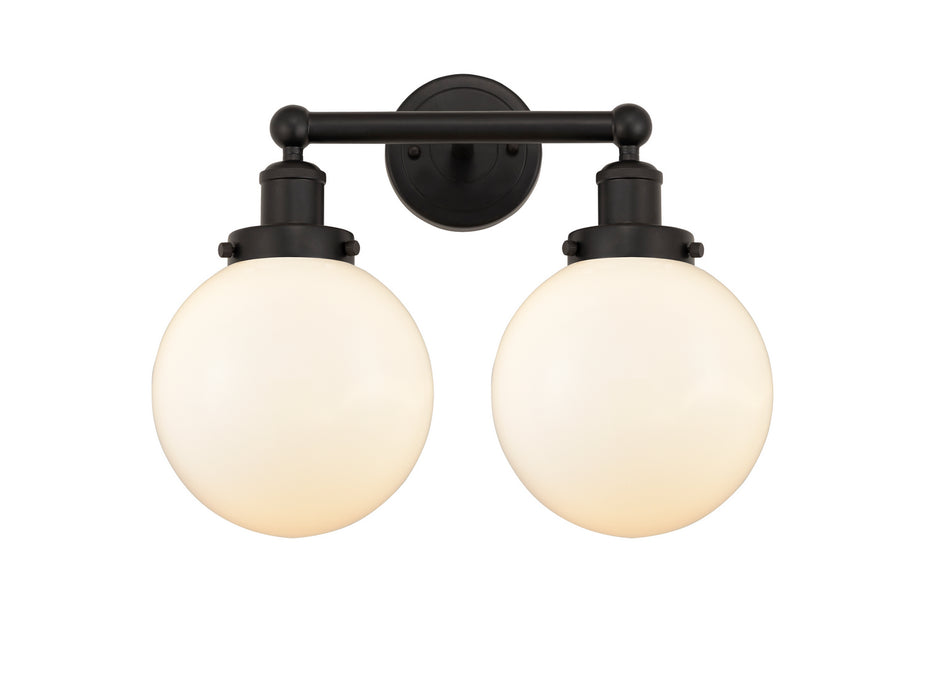 Innovations 616-2W-OB-G201-8 Two Light Bath Vanity, Oil Rubbed Bronze