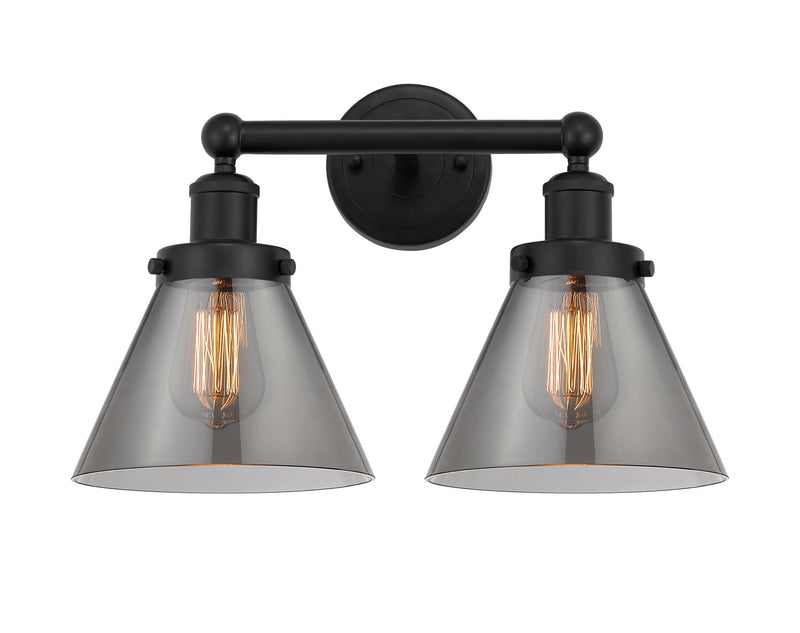 Innovations 616-2W-BK-G43 Two Light Bath Vanity, Matte Black