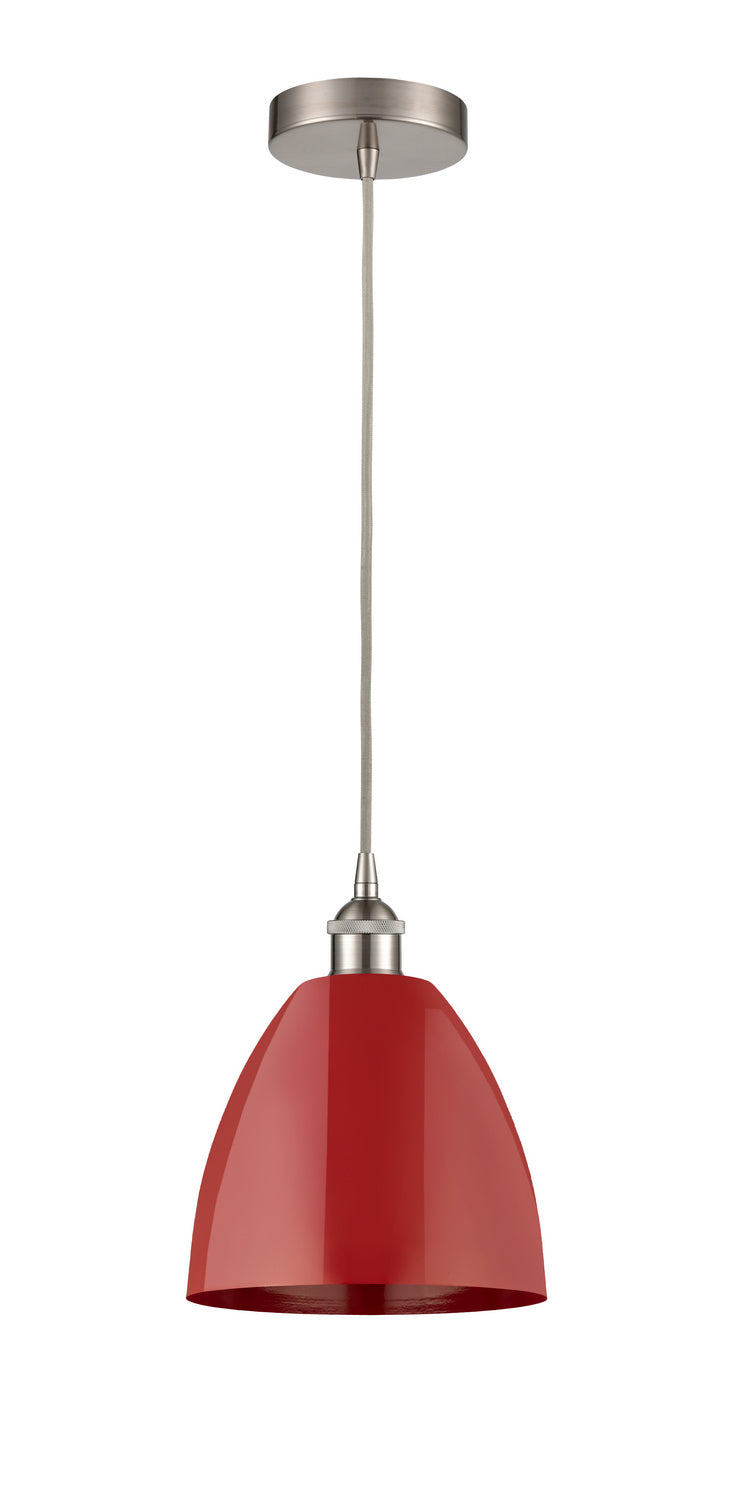 Innovations 616-1P-SN-MBD-9-RD-LED LED Mini Pendant, Brushed Satin Nickel