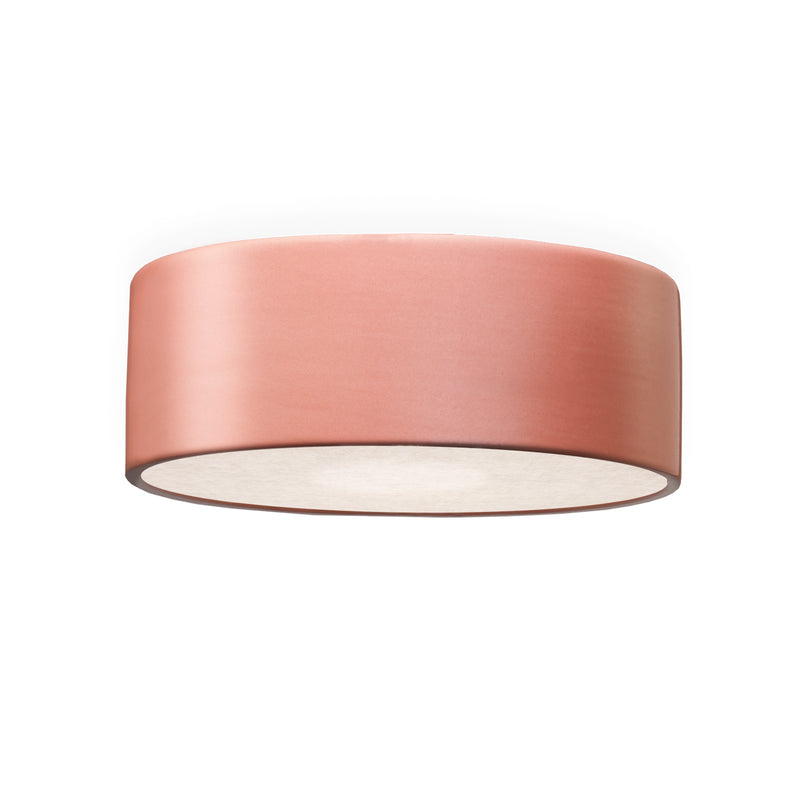Justice Designs CER-6290W-BSH LED Outdoor Flush-Mount, Gloss Blush